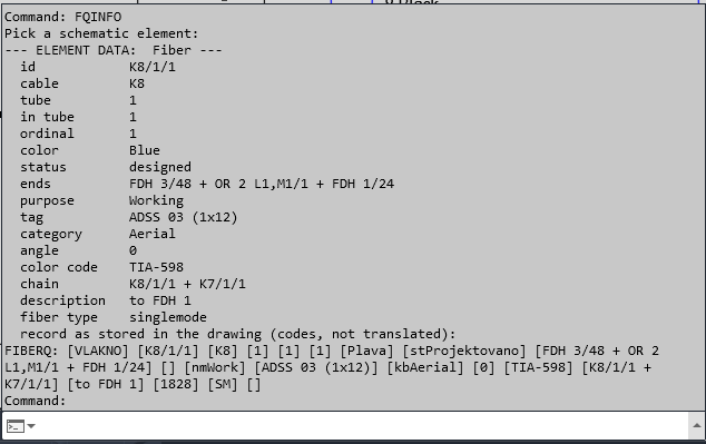 FQINFO reads back the record a single fibre carries.